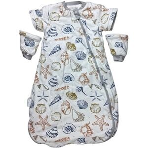 Usbettas 12 18 Mo‎ SeaShell 2.5 Tog Quilted Sleep Sack Thermostatic Detachable
